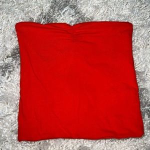 Top shop red tube top